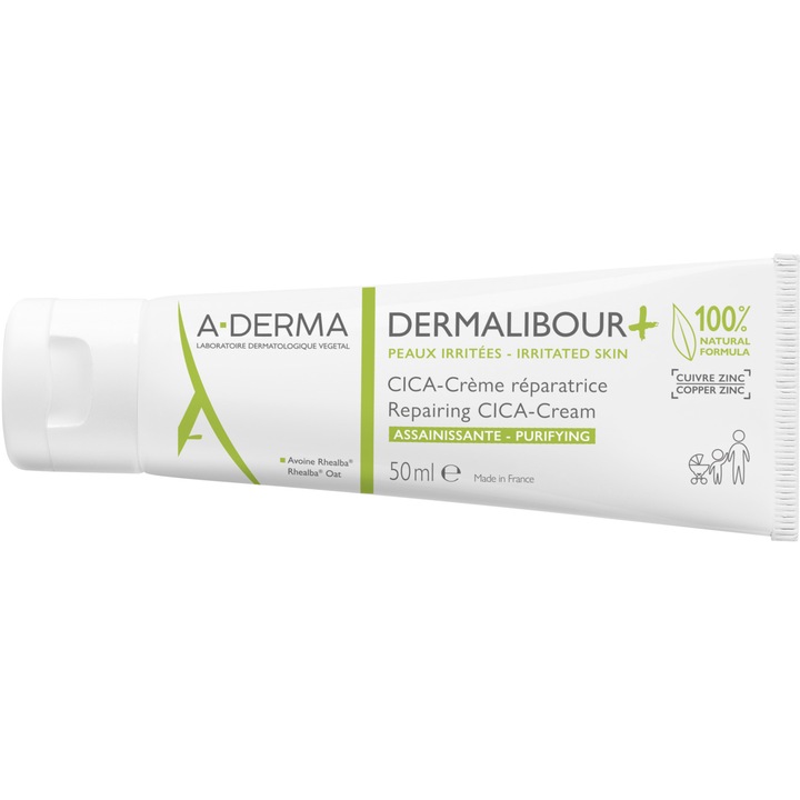 A-Derma Dermalibour+ Cica pentru piele iritata, 50 ml
