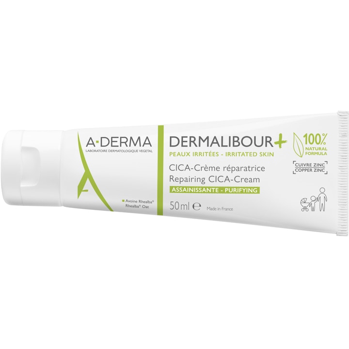 Крем A-Derma Dermalibour+ Cica за раздразнена кожа, 50 мл