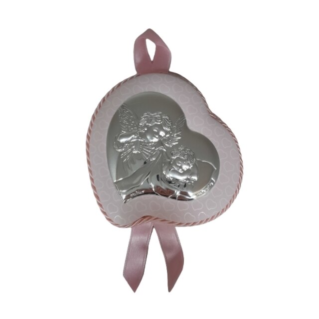 Icoana ingeras pazitor 8×9cm roz