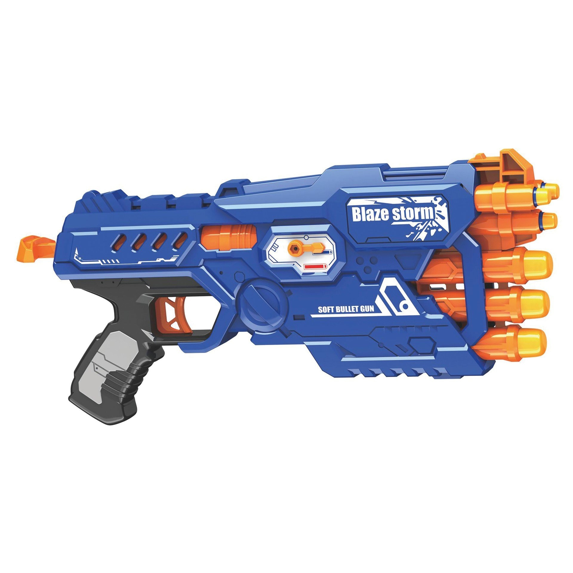 Pistol de jucarie Blaze Storm, proiectil moale, albastru