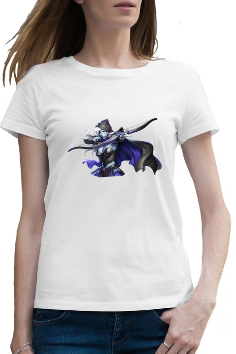 Дамска тениска Dota 2 Traxex Drow Ranger Hero Dota2v, Бял