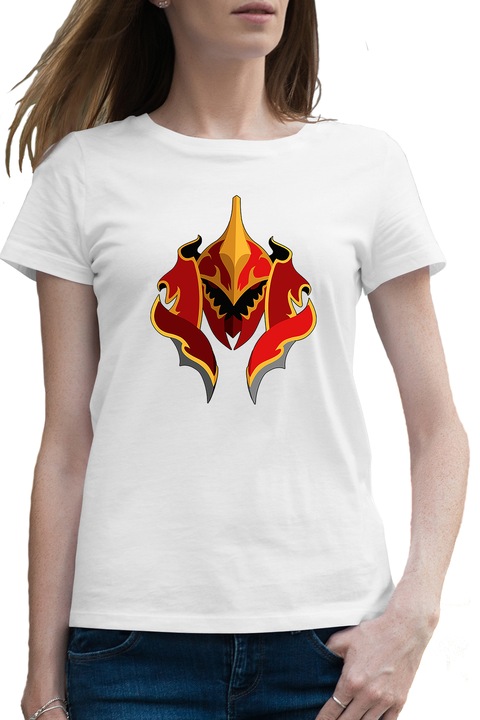Дамска тениска Dota 2 Helmet Defense of the Ancients Dota2v, Бял