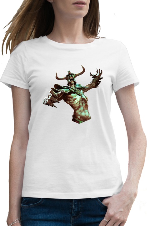 Дамска тениска Dota 2 Defense of the Ancients Clive Barker Dota2v, Бял