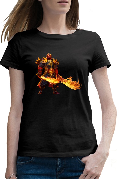 Дамска тениска Dota 2 Xin Spirit Ember Hero Sabii Foc Dota2v, Черен