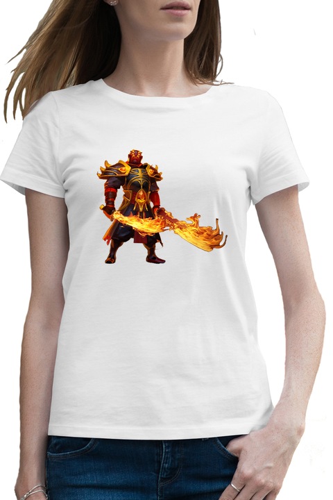 Дамска тениска Dota 2 Xin Spirit Ember Hero Sabii Foc Dota2v, Бял