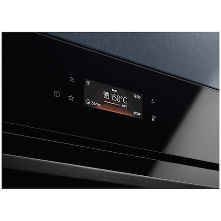 Cuptor incorporabil Electrolux EOC8P39WZ, Electric, 72 l, Autocuratare pirolitica, SteamCrisp, Grill, Timer electronic, Conectivitate WiFi, Clasa A+, Negru