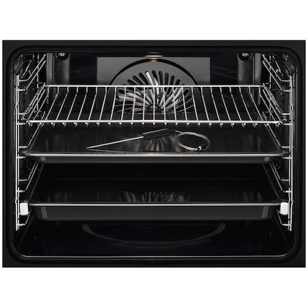 Cuptor incorporabil AEG BPE748380B, Electric, 71 l, Autocuratare pirolitica, AssistedCooking, Control touch, Conectivitate WiFi, Grill, Timer, Clasa A++, Negru
