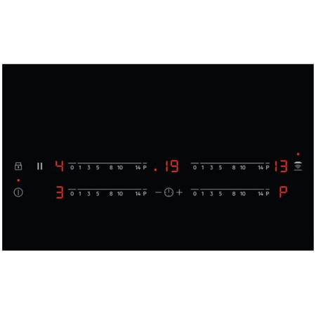 Plita incorporabila AEG IKB64431XB, Inductie, 4 zone de gatit, Timer, Booster, Oprire automata, Detectare vase, Semnal acustic, 60 cm, Negru
