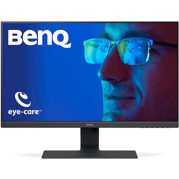 Монитор BenQ GW2780, 27", LED, IPS, 1920 x 1080, VGA, Аудио изход за слушалки, 1 x HDMI 1.4, 1 x DisplayPort 1.2, 1 x Audio In, Тонколони 2 x 2W
