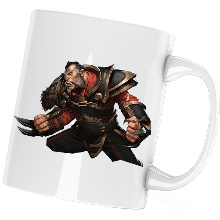 Чаша Dota 2 Lycan Wolverine Defense Ancients, бяла, 330 мл