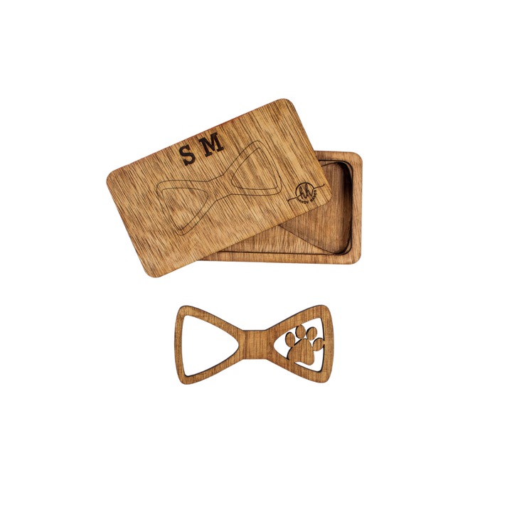 IMK HH305 Fa csokornyakkendő, kézzel készített, prémium dobozban