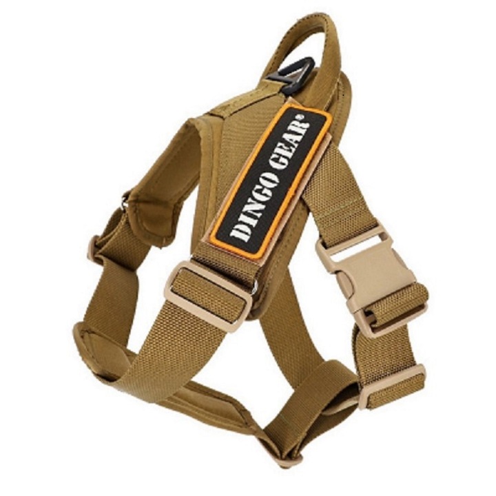 Dingo Gear ham pentru caini K9, Poliamida, Maro, L