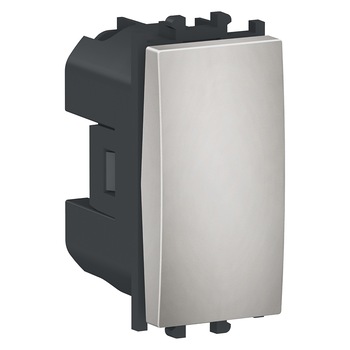 Intrerupator cu revenire, 1M, argintiu,EASY Intrerupator cu revenire, 1M, argintiu,EASY