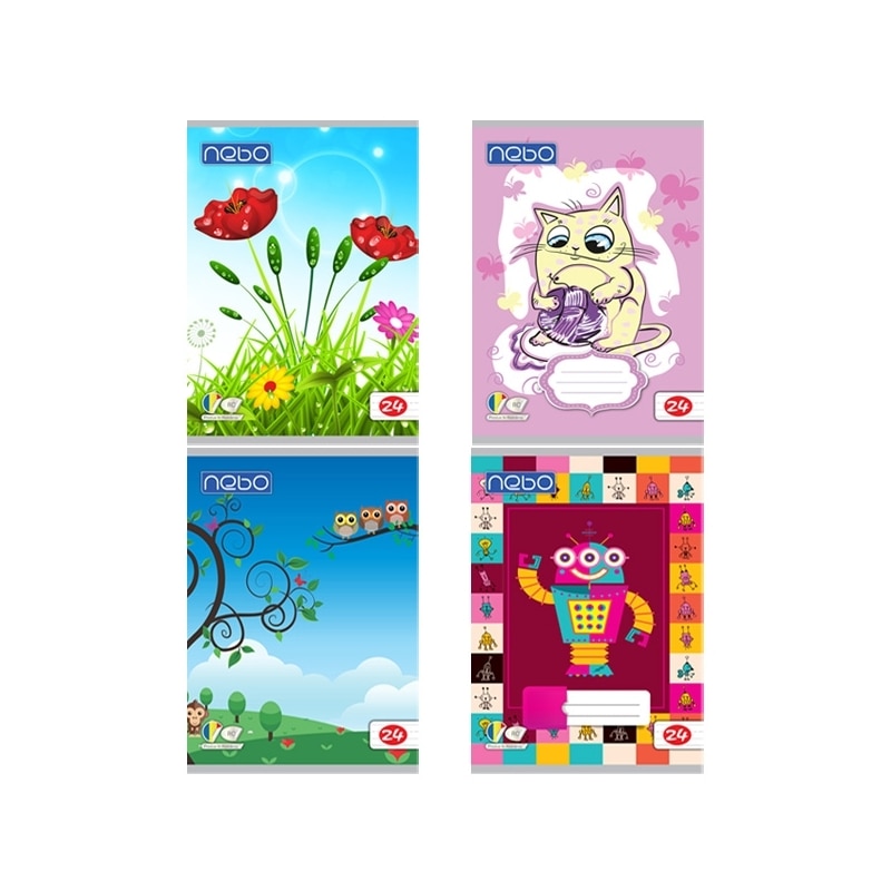 Set 20 Caiete A5 Tip II, 24 de file, Nebo