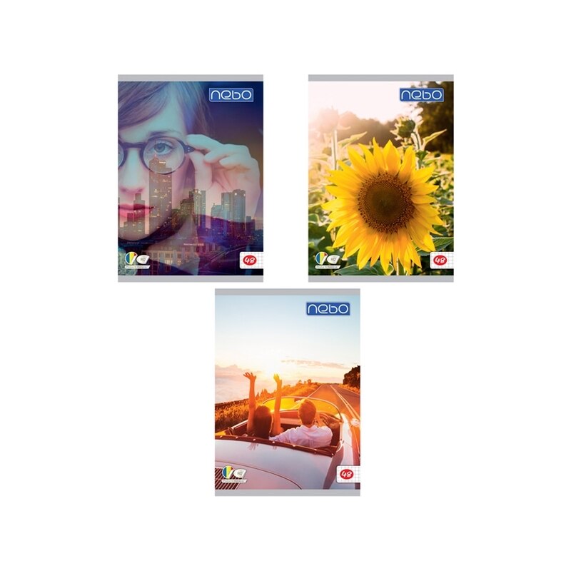 Set 5 Caiete A4 de matematica, 48 file, Nebo