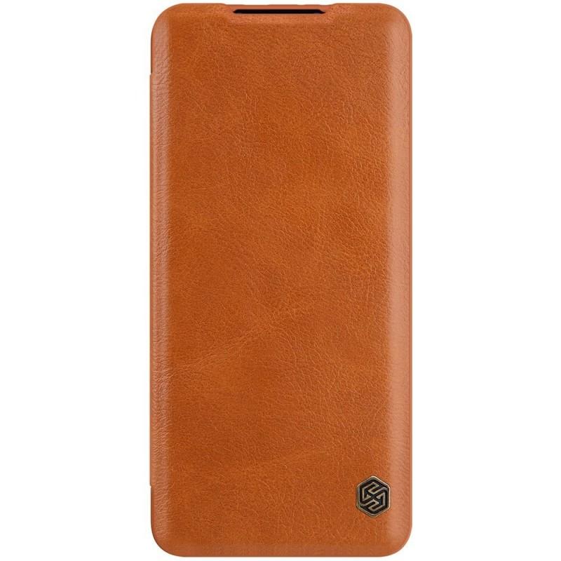Husa Nillkin Qin Leather compatibila cu Xiaomi Mi 11 Lite/Mi 11 Lite 5G Brown