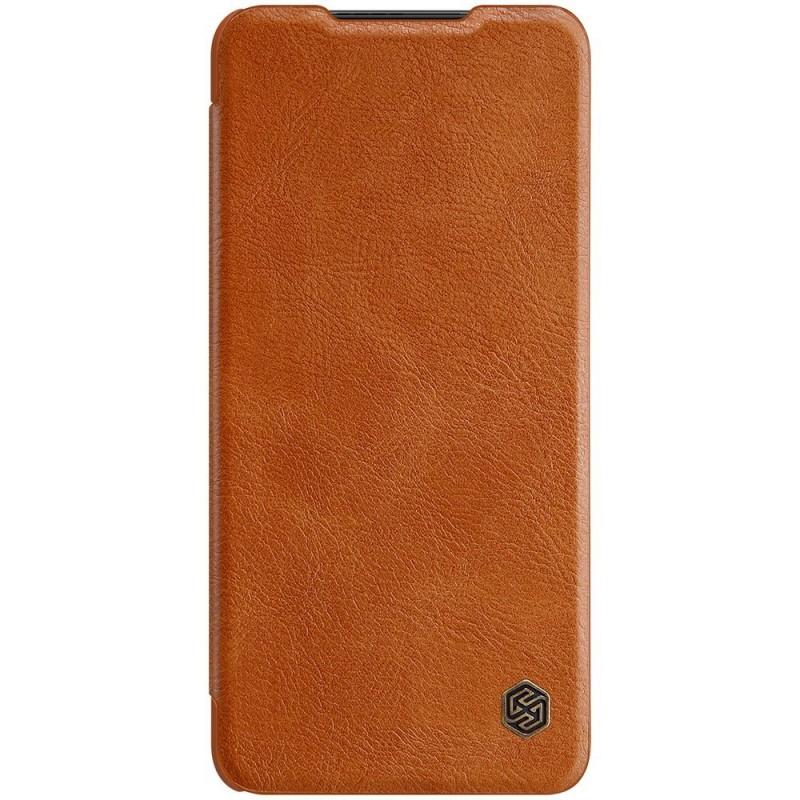 Husa Nillkin Qin Leather compatibila cu Xiaomi Poco F3/Mi 11i Brown