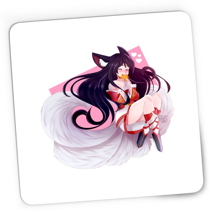 Гейминг подложка за мишка Ahri League of Legends LoL Nine Tailed Fox, 21x19 см