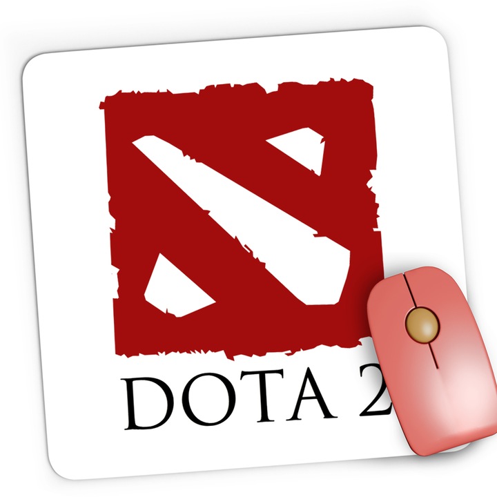 Mousepad Gaming Logo Dota 2 Defense of the Ancients Emblem, 21x19 cm