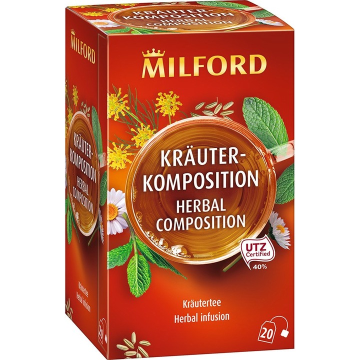 Milford Tea 20*1,75G Gyógynövény Teakeverék