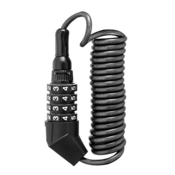 Cablu antifurt cu cifru pentru bicicleta, Rockbros, T530, Zinc/Otel, 150 cm, Negru Cablu antifurt cu cifru pentru bicicleta, Rockbros, T530, Zinc/Otel, 150 cm, Negru