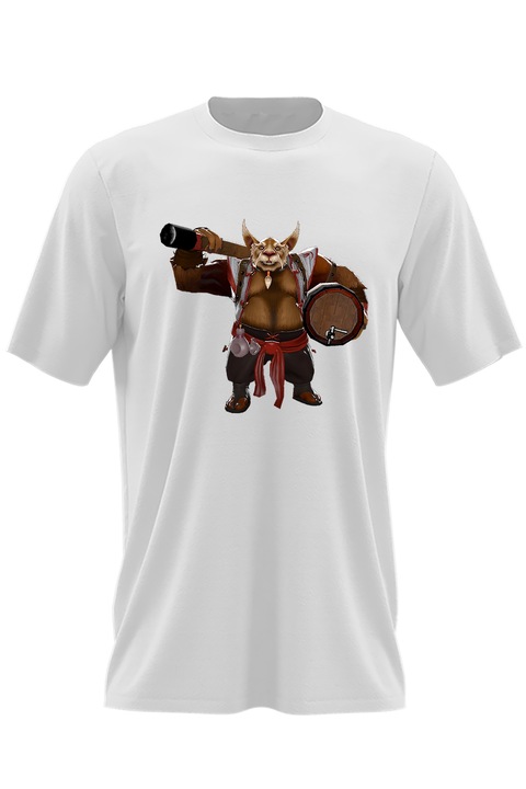 Мъжка тениска Dota 2 Brewmaster Tetsuya Hero Gamingv, Бял
