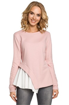 Bluza asimetrica moe, Roz Bluza asimetrica moe, Roz