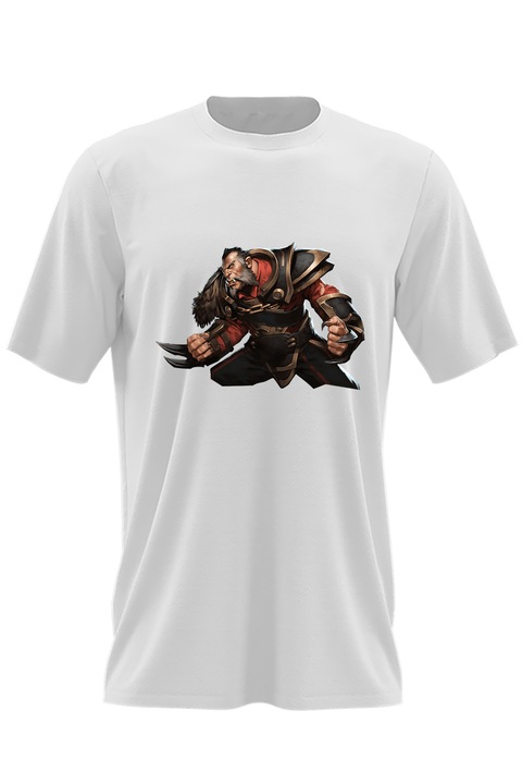 Мъжка тениска Dota 2 Lycan Wolverine Defense Ancientsv, Бял