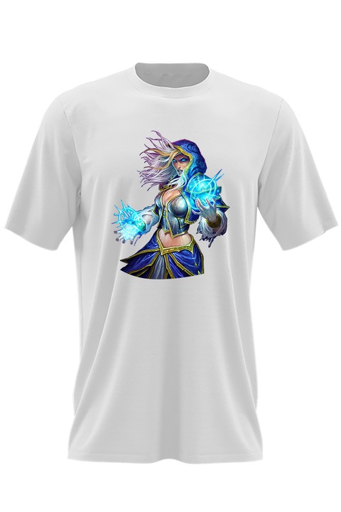 Мъжка тениска Dota 2 Rylai Crystal Maiden Hero Icev, Бял