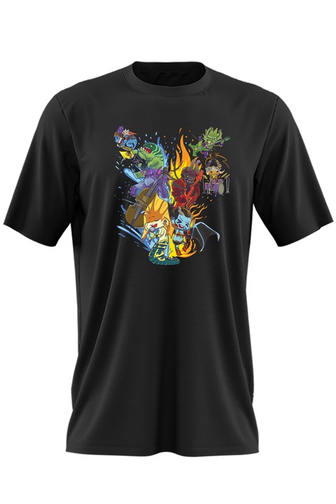 Мъжка тениска Dota 2 Party Heroes Video Game Dota2v, Черен