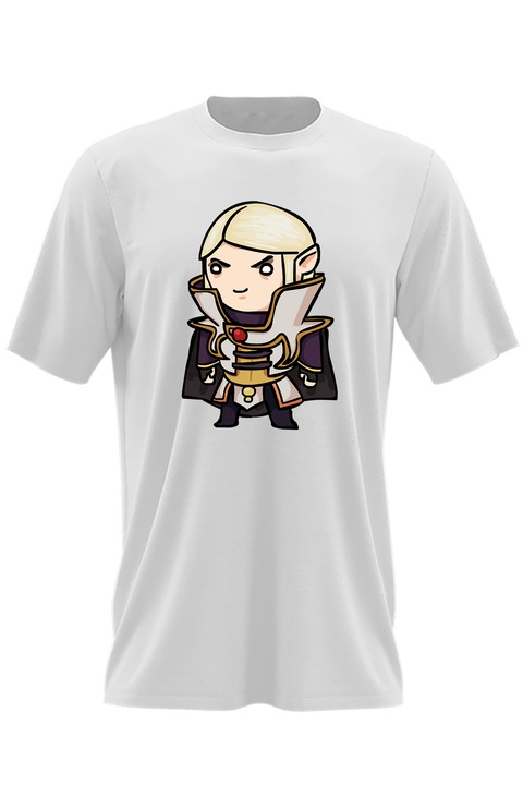 Мъжка тениска Dota 2 Invoker Trainer Chibi Fan Artv, Бял