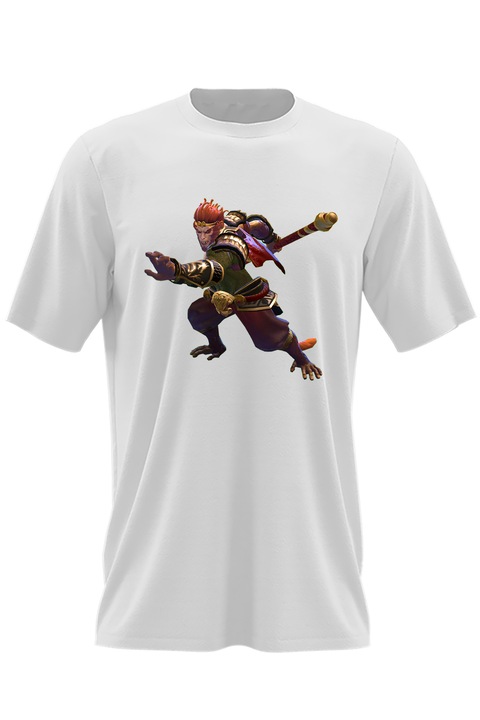 Мъжка тениска Dota 2 Sun Wukong Monkey King Heroes Dota2v, Бял