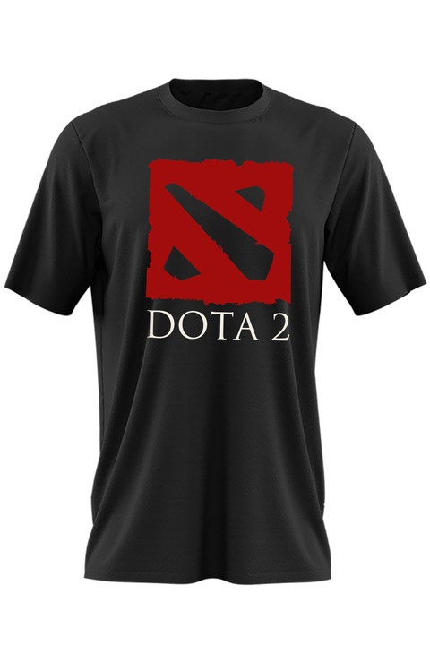 Мъжка тениска Logo Dota 2 Defense of the Ancients Emblemv, Черен