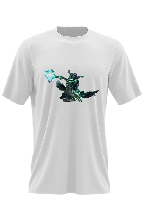 Мъжка тениска Dota 2 Obsidian Destroyer Evil Hero Gamev, Бял
