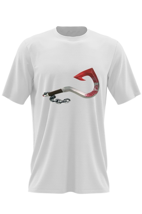 Мъжка тениска Dota 2 Pudge Hook Doomsday Ripper Weaponv, Бял