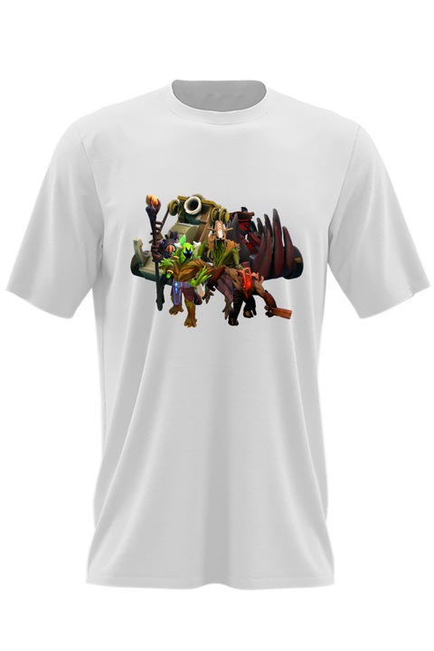 Мъжка тениска Dota 2 All Team Gang Dota2 Video Gamev, Бял