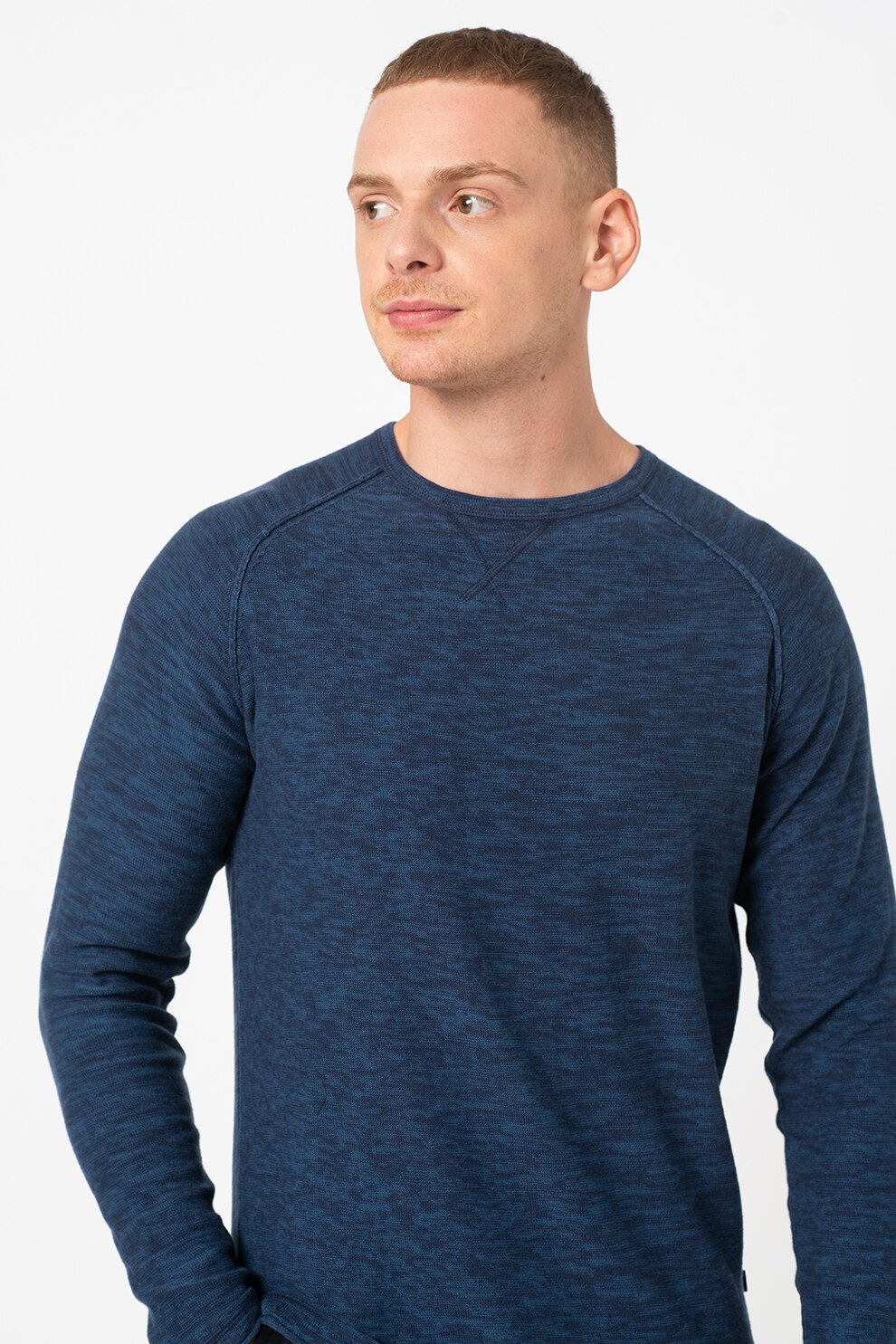 BLEND, Pulover cu maneci raglan, Bleumarin