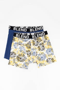 BLEND, Set de boxeri cu talie elastica -2 perechi, Albastru inchis BLEND, Set de boxeri cu talie elastica -2 perechi, Albastru inchis