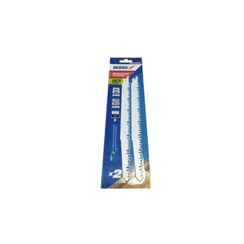 Set lame lemn pentru fierastrau sabie, 2buc/set, 240mm, Dedra Set lame lemn pentru fierastrau sabie, 2buc/set, 240mm, Dedra