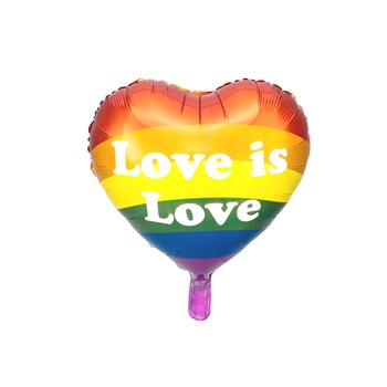 Balon Folie Curcubeu Inima, Multicolor, 35 cm Balon Folie Curcubeu Inima, Multicolor, 35 cm