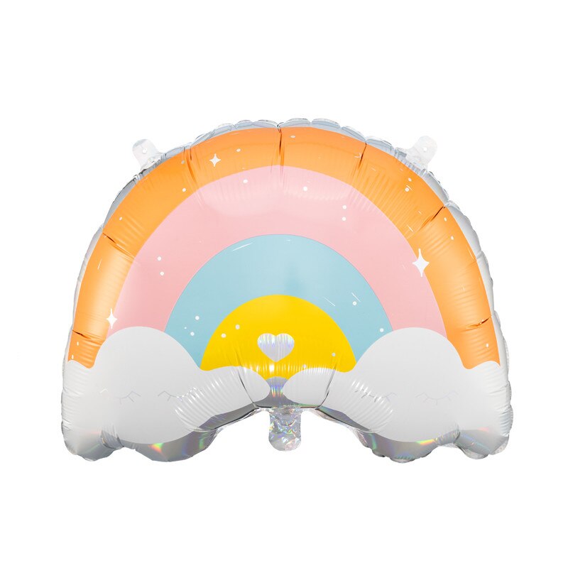 Balon Folie Curcubeu, Multicolor, 55x40 cm