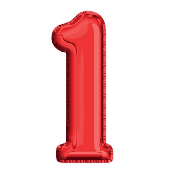 Balon din Folie de aluminiu, Rosu, Cifra 1, diametru 40 cm, Robentoys Balon din Folie de aluminiu, Rosu, Cifra 1, diametru 40 cm, Robentoys