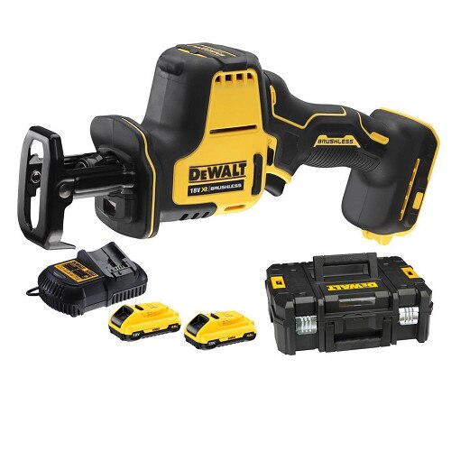 Fierastrau sabie cu acumulator DeWALT DCS369M2, 18V, 4Ah, 2800 curse/min, 2 acumulatori inclusi