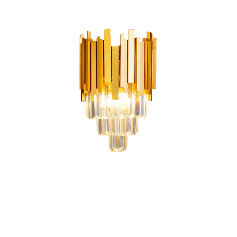 Aplica Crystal Gold Lux E14 Auriu sticla cristal