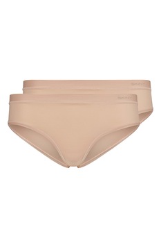 Skiny, Set de chiloti hipster - 2 perechi, Bej, One Size Skiny, Set de chiloti hipster - 2 perechi, Bej, One Size