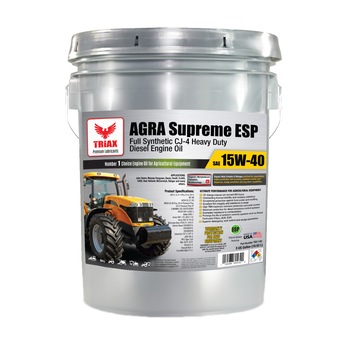 Ulei motor utilaje agricole, TRIAX Agra Supreme ESP 15W-40 Full Synthetic CJ-4, 18.92 L Ulei motor utilaje agricole, TRIAX Agra Supreme ESP 15W-40 Full Synthetic CJ-4, 18.92 L