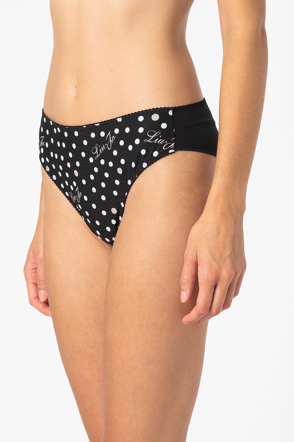 Liu Jo, Chiloti brazilieni cu imprimeu, Negru/Alb