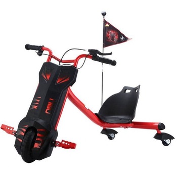 Tricicleta Electrica Drift pentru Copii, Rosu/Negru - FreeWheel Drift Cool V2, 8inch, RoyalToys™ Tricicleta Electrica Drift pentru Copii, Rosu/Negru - FreeWheel Drift Cool V2, 8inch, RoyalToys™