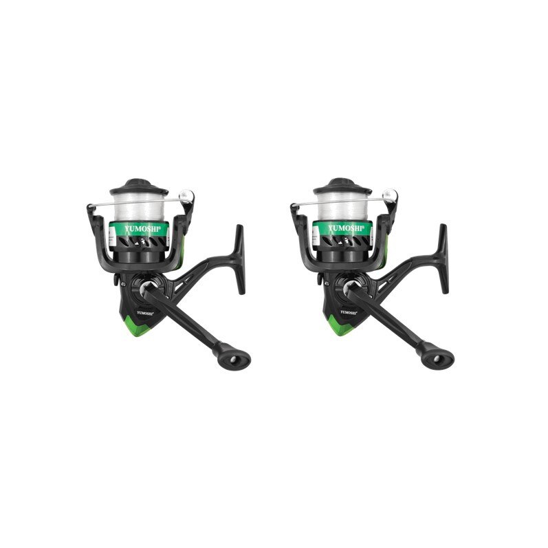 Set pescuit 2 Mulinete stationar Yumoshi FF7000, 3R, frana fata