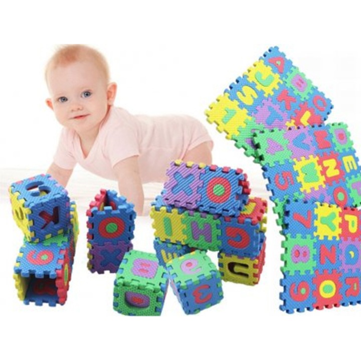 Puzzle termic din cifre si litere, 36 piese
